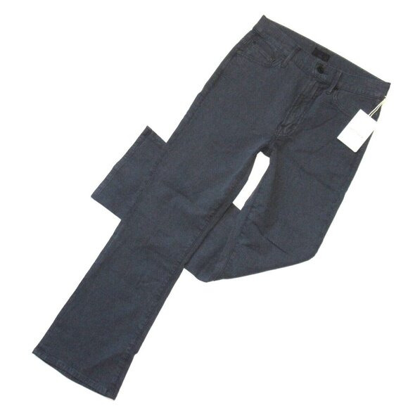 NWT Mother Insider Ankle in So Far Gone Faded Black Crop Bootcut Jeans 26